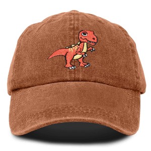 Dalix T-Rex Embroidered Cotton Dad Hat Adjustable Baseball Cap Mens - 1 of 4