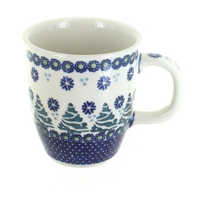 Blue Rose Polish Pottery Festive Fir Coffee Mug