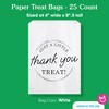 Big Dot of Happiness Simple Script Thank You White Paper Treat Bags, Wedding or Birthday Party Individual Greaseproof Paper Sandwich Bags - 25 Count - 4 of 4