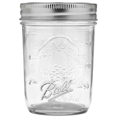 12 Pack Mason Jars 8 Oz with Airtight Lids, Glass Regular Mouth Canning Jars,  Sm
