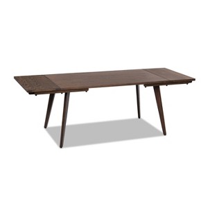 Jennifer Taylor Home Capri 59-90.5" Solid Oak Wood 4-6 Seat Extendable Leaf Dining Table - 1 of 4