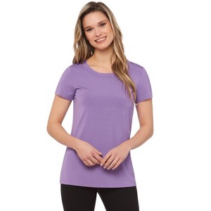 Rekucci Short Sleeve Scoop Neck Stretch T-Shirt for Women - 1 of 3