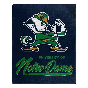 NCAA Signature Notre Dame Fighting Irish 50 x 60 Raschel Throw Blanket - 1 of 3