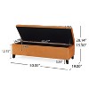 CAVINAS Velvet Tufted Storage Ottoman Bench,Footstool with Lift-Top and Hidden Storage,Storage Bench for Living Room,Bedroom - 3 of 4
