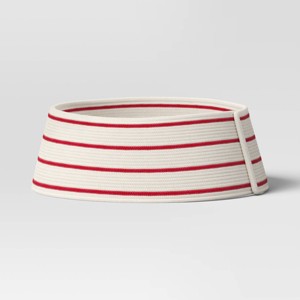Roll Up Christmas Tree Collar Red/White Stripe - Wondershop™ - 1 of 4