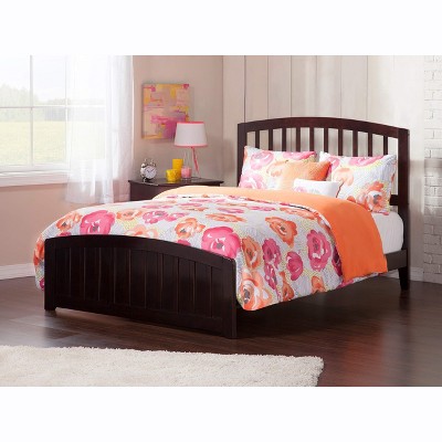 AFI Furnishings Richmond Full Traditional Bed with Matching Footboard and Turbo Charger in Espresso