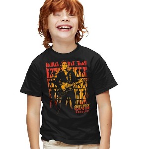 Boys' Short Sleeve Elvis Presley Comeback Spotlight T-Shirt - 1 of 4
