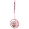 Northlight Baby's First Christmas Photo Ornament with European Crystals - 3" - Silver and Pink - 3 of 4