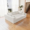 98.4" x 68.9" Plush Corduroy Modular Sectional Sofa with No Assembly Required, 4-Piece Free Combination, and Plush Fabric - 2 of 4