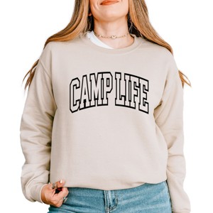 Simply Sage Market Camp Life Varsity Sweatshirt - 1 of 4