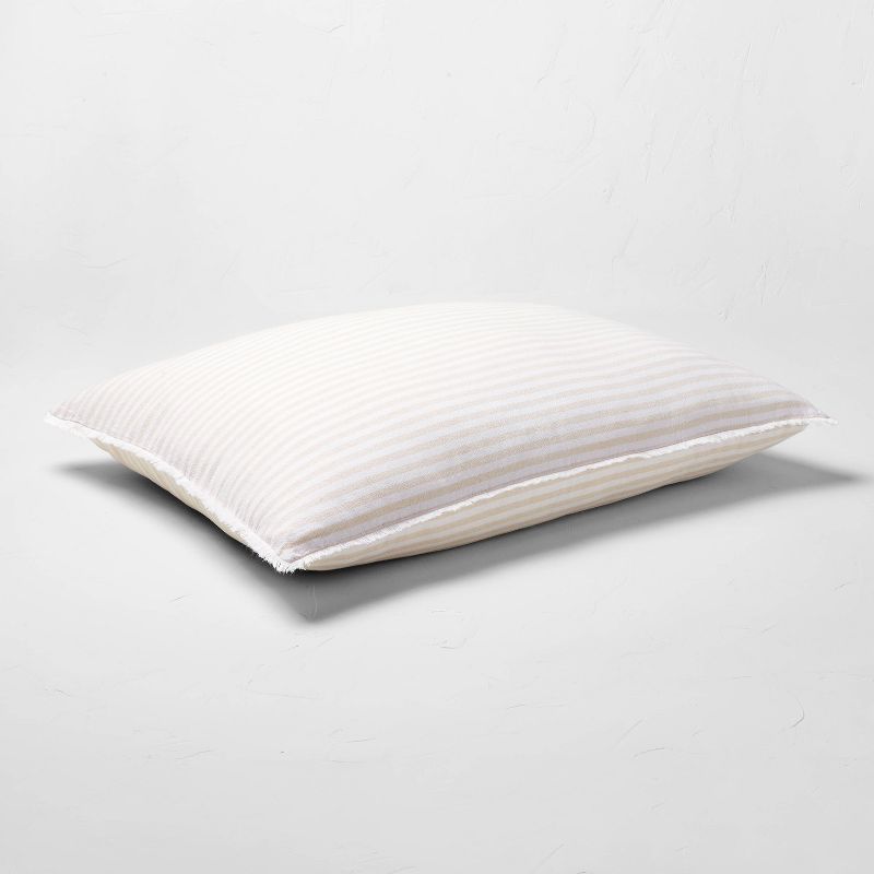 King Euro 26''x34'' Heavyweight Linen Blend Stripe Decorative Throw Pillow - Casaluna™, 3 of 5