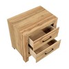 KIGFTSOD 2-Drawers Nightstand Storage Bedroom Furniture,Natural - 4 of 4