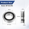 Unique Bargains Chrome Steel Durable Multipurpose High Precision Flanged Ball Bearing - 3 of 4