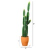 Nearly Natural 5-ft Artificial Cactus in Terracotta Planter - 2 of 4