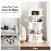 Skyzoo 360° Rotating Shoe Rack - 5 Tier Hexagon Spinning Shoe Organizer for Living Room,Entryway & Closet, - 3 of 4