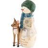 Pavilion Gift Company - Friends - 5" Snowman with Deer - Decorative Objects - 3 of 4