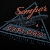 Star Trek Federation Semper Exploro Crew Neck Short Sleeve Black T-shirt - 2 of 4