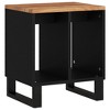 vidaXL Side Table 15.7 in.x12.2 in.x18.1 in. Solid Wood Acacia&Engineered Wood - 2 of 4