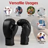 iMountek "Kids Boxing Gloves for 8-15 Years Old Boys & Girls – Junior Training Mitts for Kickboxing, MMA & Punching Bags" Black Kids Size - 2 of 4