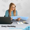 Enday 3 Ring Binder, Round Ring Pastel With Clear View Cover for Letter Size 8.5 x 11'' Paper & 2 Inside Pockets, 4 Pack - 3 of 4