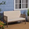Coolbibila 53Inch Modern Outdoor Patio Fabric Loveseats Recliner,Cushion Chaise Lounge Arm Chair,Outdoor Patio Furniture Loveseat For Garden - 3 of 4