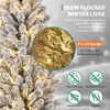 Flocked Christmas Tree - 7.5-Foot Snow Scene with Sturdy Metal Stand, Suitable for Home, Office, Indoor and Outdoor Use - 3 of 4