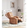 Recliner Chairs with Heat and Massage - 360° Swivel Chair for Adults- Manual Rocking Chair with Cup Holder for Living Room, Bedroom - 3 of 4