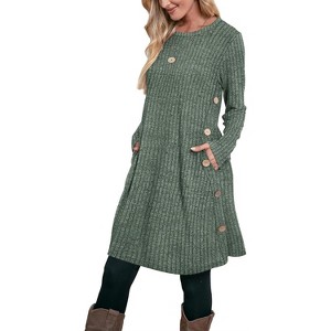 ribbed tunic dress RIBBED TUNIC DRESS (SPACE)