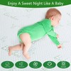 Aoibox California King Mattress Protector Waterproof Bamboo Viscose Breathable Deep Pocket Noiseless Soft Cover 84x72x16 - 4 of 4