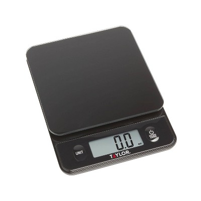 Taylor Digital Kitchen 11lb Food Scale With Removable Tray Stainless Steel  Platform : Target