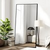 CENGHU Freestanding Mirror Arched Floor Mirror Large Standing Mirror Aluminum Alloy Frame Oversized Mirror Full Length for Living Room Bedroom - 3 of 4