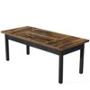 Resenkos Computer Desk, Office Desk, Study Desk,63" Executive Desk, Modern Computer Desk Office Desk,Brown - 2 of 4