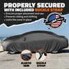 Mockins Heavy Duty Large Sedan Car Cover - 200"x75"x60" - 250g PVC Cotton Lining - 2 of 4