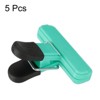 Unique Bargains Plastic Stainless Steel Storage Clips for Food Bag Sealing Paper File Photo 5 Pcs - 3 of 4