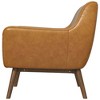 Lounge Chair with Non-Removable Cushions, Solid Wood Frame, and Easy-Clean Design - 2 of 4