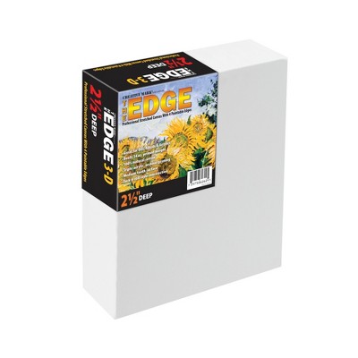 Creative Mark The Edge Deluxe Cotton 2-1/2 In. Deep Stretched Canvas for Painting, 14oz. Primed Weight, Universal Archival Priming, Medium Tooth,