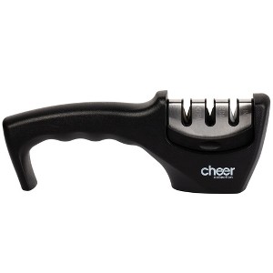 Cheer Collection Professional 3-Step Kitchen Knife Sharpener - 1 of 4