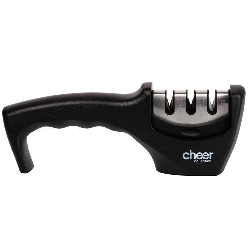Cheer Collection Professional 3-Step Kitchen Knife Sharpener, 1 of 7