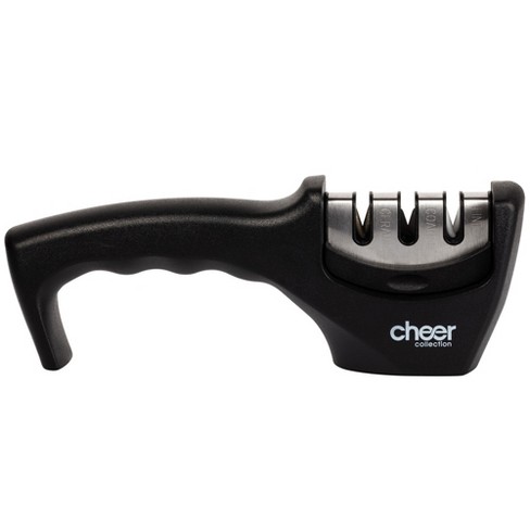 Cheer Collection Professional 3-step Kitchen Knife Sharpener : Target