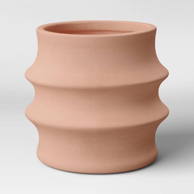 7.32" Outdoor Sand Glazed Stoneware Planter Blush - Project 62™