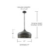 Capital Lighting Sana 1 - Light Pendant in  Grey Iron - 3 of 4