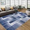 Garvee Large Area Rugs Indoor Machine Washable Runner Rug Modern Geometric Patchwork Carpet Rockwood Collection Rugs for Living Room Bedroom Office - 2 of 4