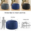 Inhand Bean Bag Chairs for Adults - Memory Foam Furniture BeanBag Chair with Soft Fiber Cover - Round Fluffy Couch for Living Room - 3 of 4