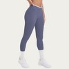 Anna-Kaci Active Women's High Waist Crossover Leggings with Contoured Fit and V-Shaped Waistband - 4 of 4