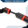Unique Bargains Security Chain Combination Padlock Resettable 5 Digit Bike Lock Black Red 35.43" - 3 of 4