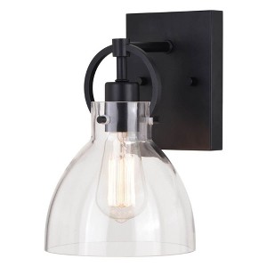 Vaxcel Ogden 1 - Light Vanity in  Matte Black - 1 of 4