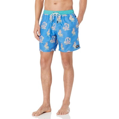 Мужские шорты Neff Daily Peace Hot Tub Board Shorts for Swimming (Peace Blue, L) — фото 2
