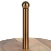 Gibson Laurie Gates California Designs Grey Marble and Acacia Wood 2 Tier Server - 2 of 4