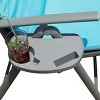 Outdoor Lightweight Folding Chaise Lounge Chair For Patio Lawn Beach Pool Side Sunbathing - 3 of 4
