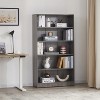Sevobal Decorarive Bookshelf Bookshelf for Bedroom 5 Shelf Office Bookcase for Living Room, Gray, 33"*11.6"*59.8" - 2 of 4